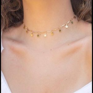 Gold star choker